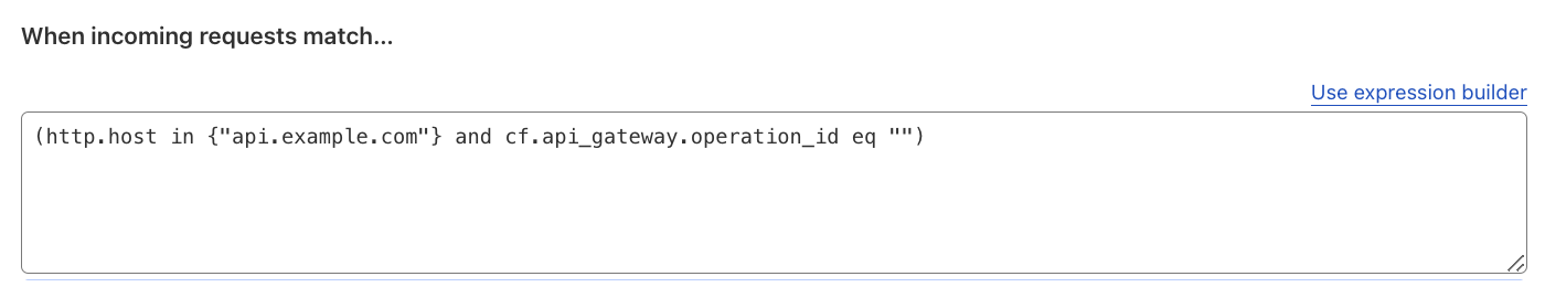 Block Fallthrough API Requests — ルール設定例